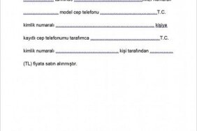 2. El Cep Telefonu Alım Satım Sözleşmesi Örneği