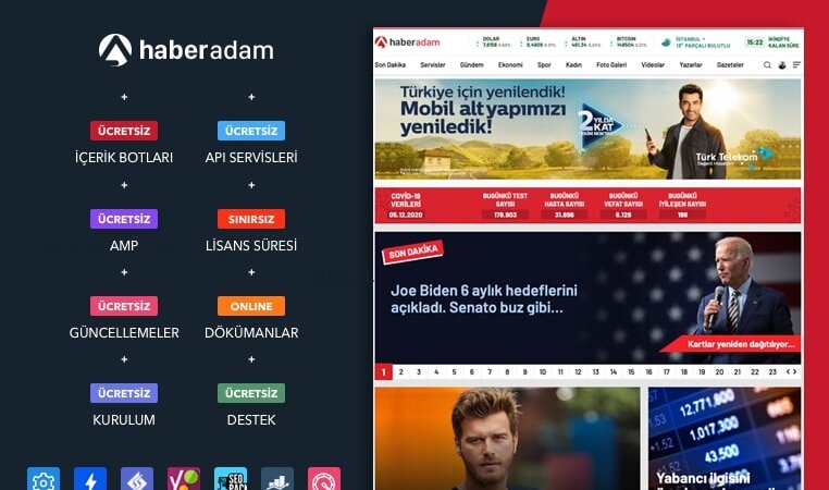 WordPress Haber Teması - HaberAdam