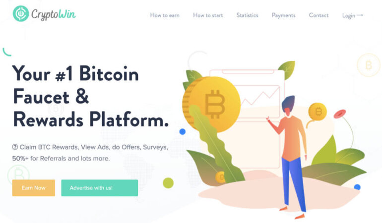 CryptoWin - Bitcoin Faucet Bitcoin Kazanma Yöntemleri
