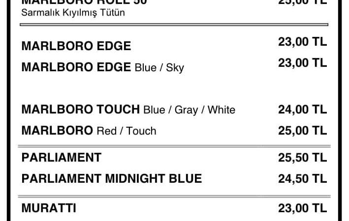 Son dakika:Sigara zam listesi ne kadar ve kaç TL oldu?