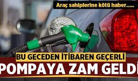 Mazot ve Benzin Zammı