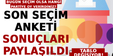 Seçim anketinden çıkan sonuç şaşırttı! Seçimin kaderini kararsız seçmen belirleyecek