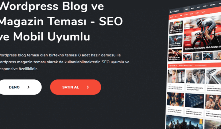 En Yeni Wordpress Haber Teması - SEO ve Mobil Uyumlu