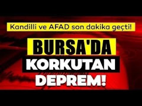 Son dakika haberi: Bursa'da 4.3 büyüklüğünde deprem