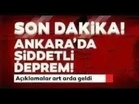 Ankara’dan KÖTÜ Haber! ŞİDDETLİ DEPREM! SON DAKİKA Açıklaması #SonDakikaHaberler