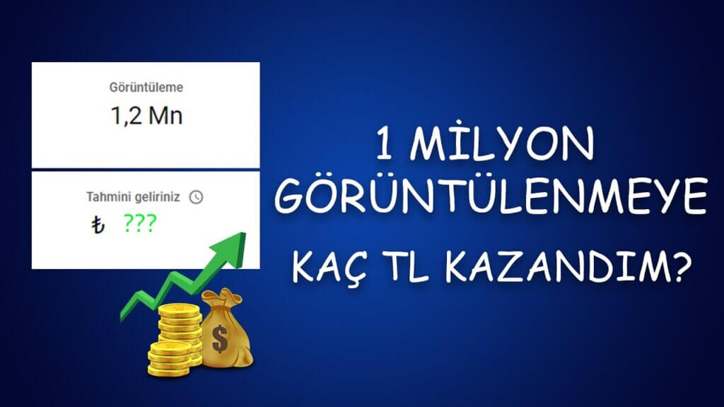 Youtube'da 1 milyon izlenme ne kadar, kaç para? Youtube izlenme başı ne kadar Türk Lirası ödüyor?